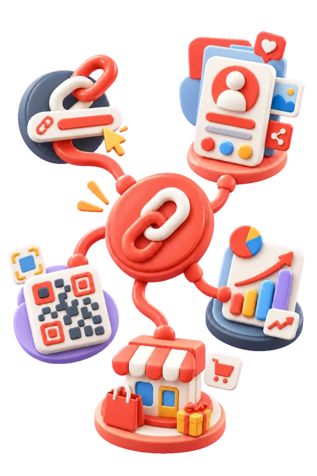 Illustration of one s.id link opening multiple digital opportunities