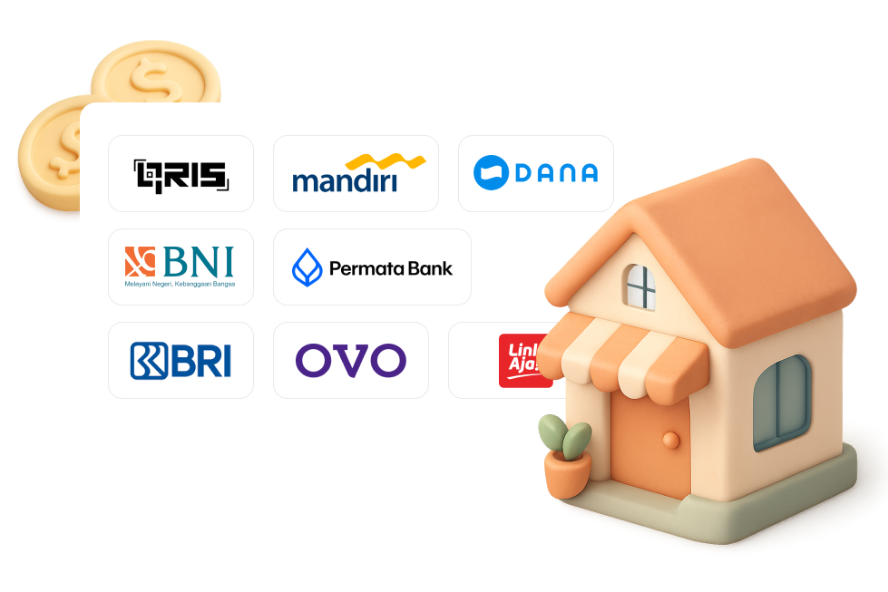 Illustration of local payment channels available through s.id Shop